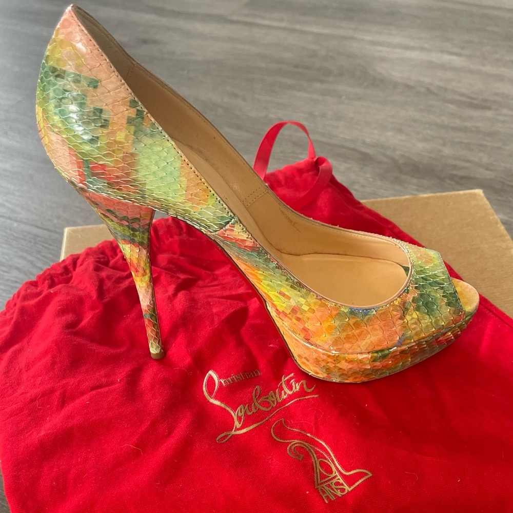 Christian Louboutin Troca Python Pixel - image 3